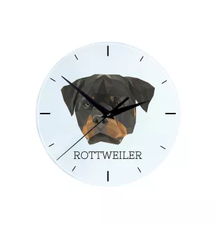 Rottweiler zegar geometryczny Art-Dog