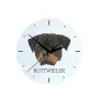 Rottweiler, Bouvier allemand - horloge murale géométrique avec photo et logo de la marque Art-Dog