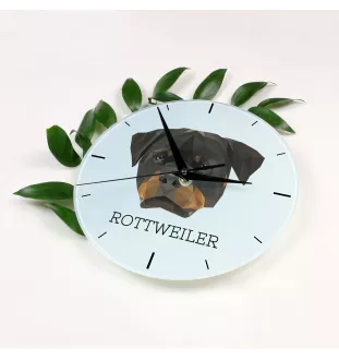 Rottweiler zegar geometryczny Art-Dog