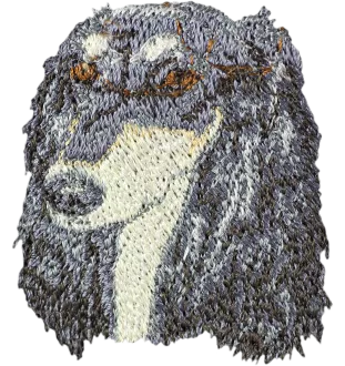 Saluki, Lévrier persan - écusson en forme de chien, patch brodé, décoration unique pour sac à dos de la marque Art-Dog