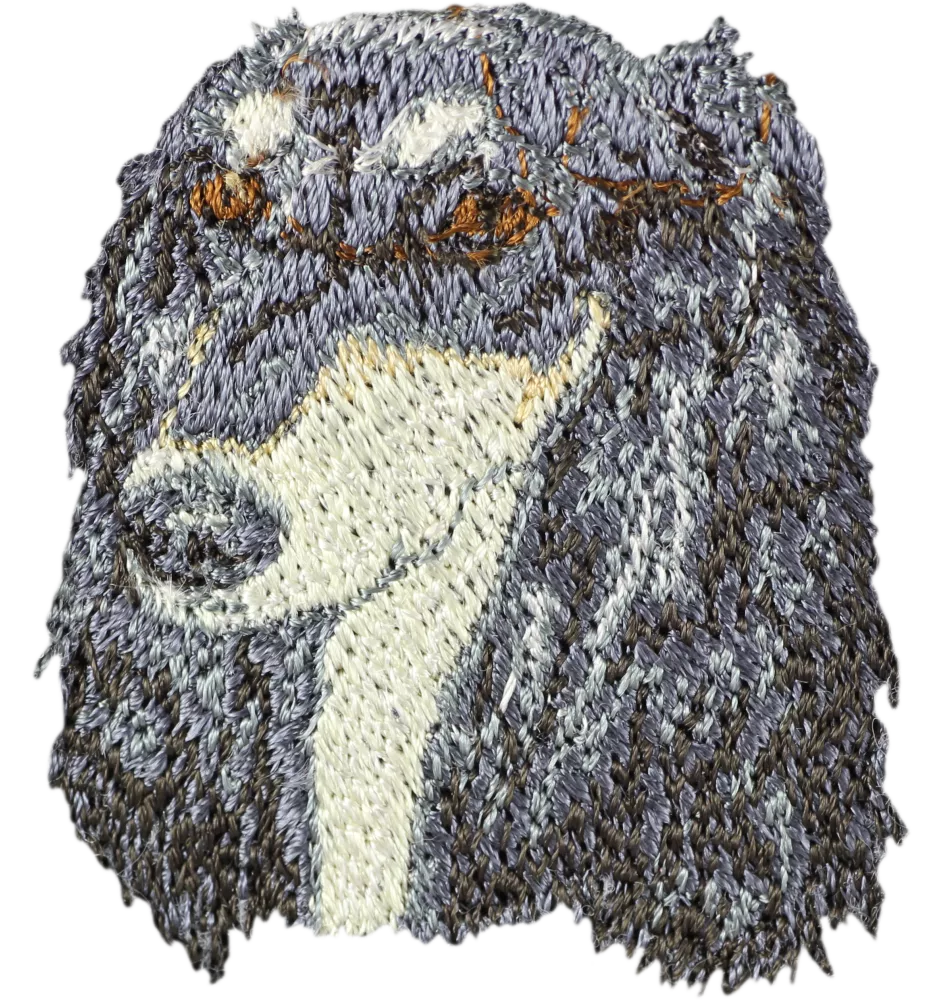 Saluki, Persischer Windhund - Hund geformtes Aufnäher, besticktes Patch, einzigartiges Dekor für den Rucksack der Marke Art-Dog