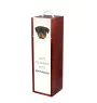 Rottweiler - geometrische Box mit einem Bild und Schriftzug für Wein der Marke Art-Dog