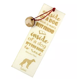 Saluki, Persischer Windhund - Lesezeichen mit Hund, personalisiertes Lesezeichen, Geschenk für Bücherwurm von der Marke Art-Dog