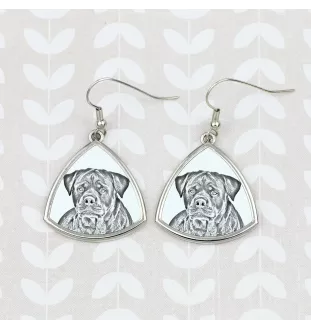 Rottweiler, Rott, Rottie - dog earrings, hanging earrings with a picture, personalized jewelry with Art-Dog brand print