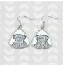Rottweiler, Rott, Rottie - dog earrings, hanging earrings with a picture, personalized jewelry with Art-Dog brand print