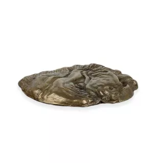 St. Bernard, Saint Bernard, Alpine Mastiff, Bernhardiner - bas-relief of a dog, small decoration, realistic plaque with the Art-Dog brand