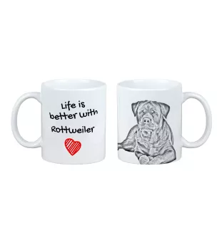 Rottweiler kubek z psem life is better Art-Dog