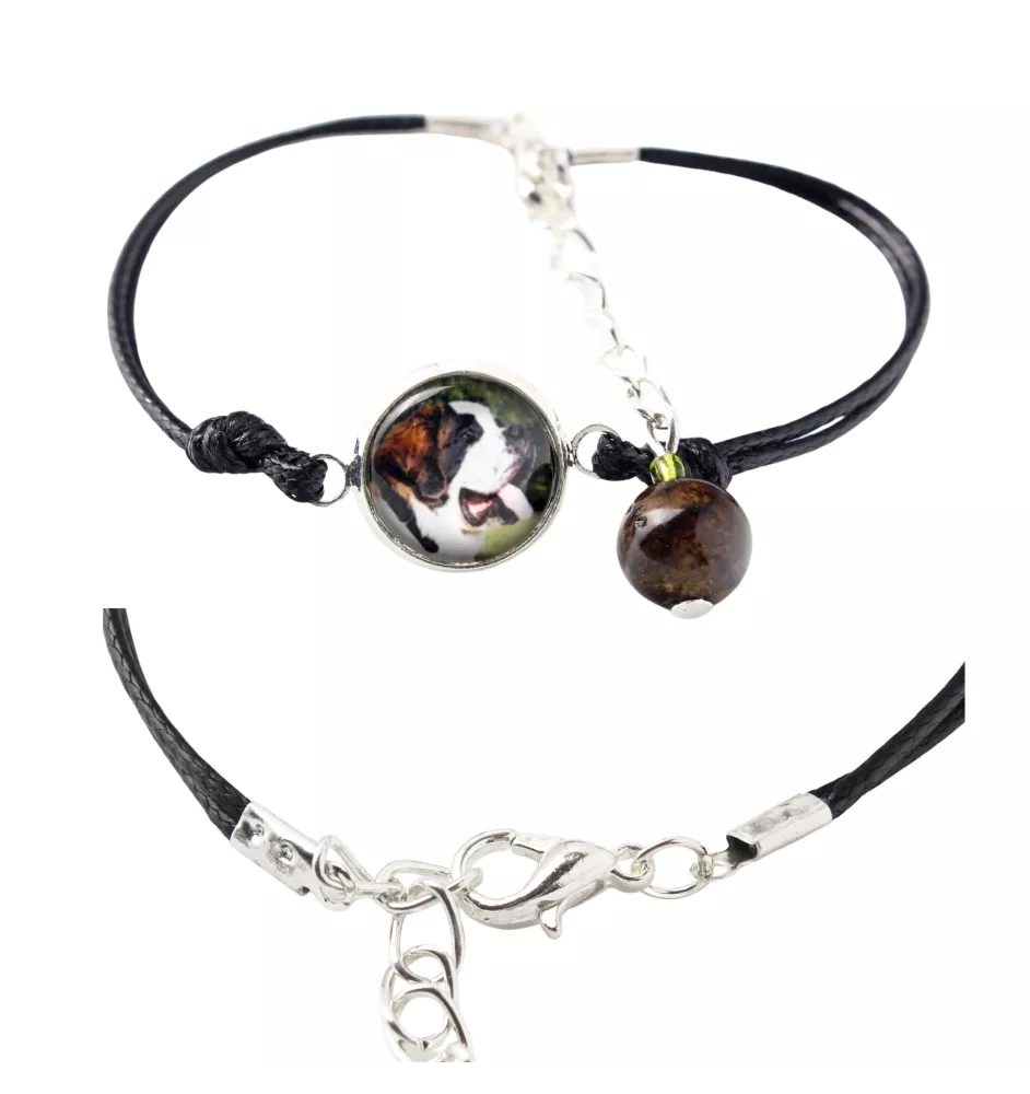 St. Bernhardshund, Bernhardiner - Armband in einer Schachtel mit Ihrem Foto, femininer Schmuck, ein ausgezeichnetes Geschenk der Marke Art-Dog.