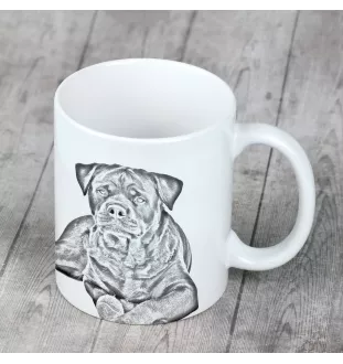 Rottweiler - Tasse mit Hund, fröhliche Tasse für Hundeliebhaber, personalisiertes Geschenk der Marke Art-Dog