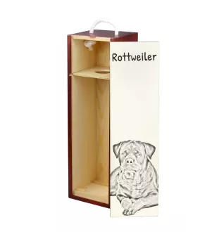 Rottweiler pudełko na wino z psem Art-Dog