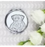 Rottweiler, Bouvier allemand - miroir de poche avec chien, miroir personnalisé pour sac à main, miroir compact avec impression de la marque Art-Dog