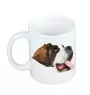 St. Bernhardshund, Bernhardiner - Becher mit einem Bild und dem Schriftzug geometrischer Hund Art-Dog