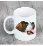 Saint-bernard, Chien Du Mont Saint-Bernard - tasse avec une photo et un motif de chien géométrique Art-Dog