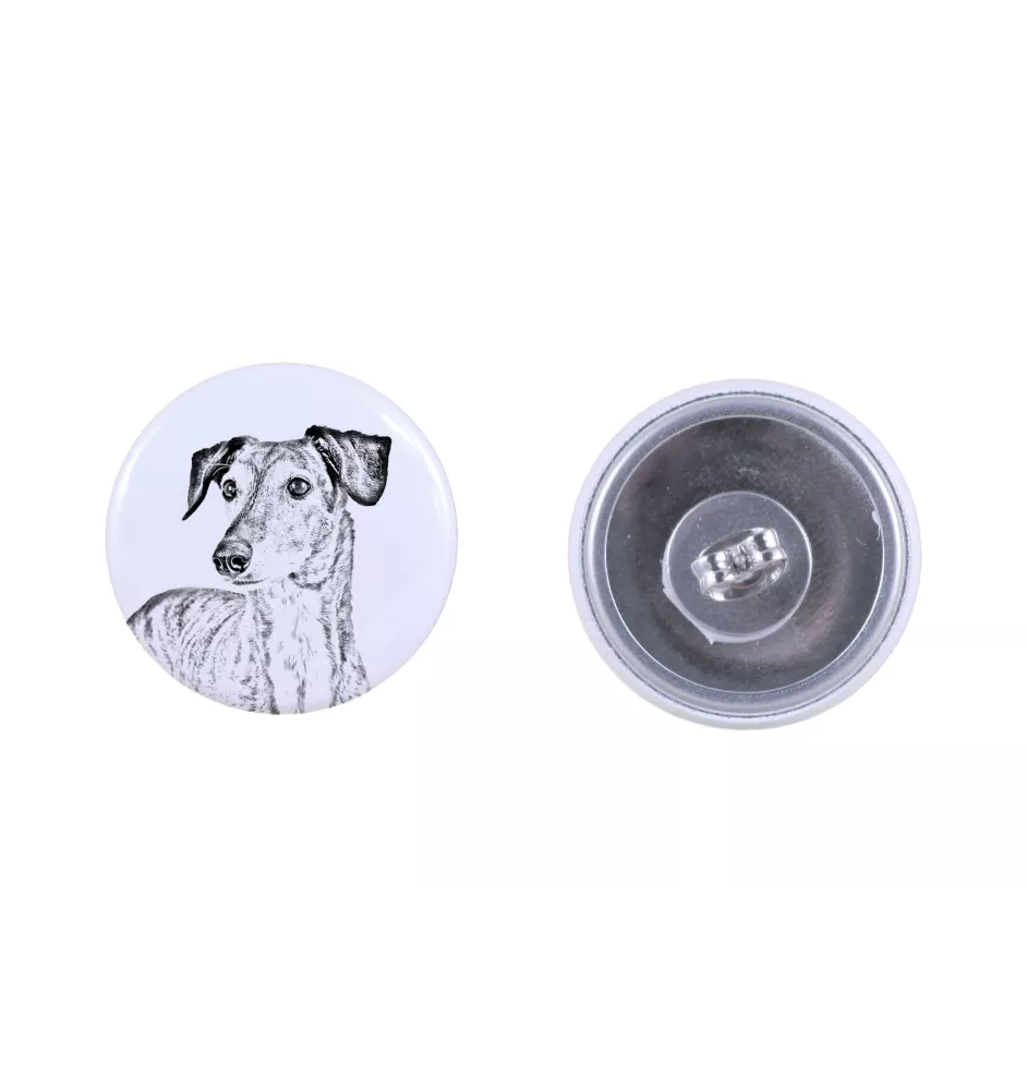 Saluki, Lévrier persan - boucles d'oreilles uniques avec un chien, votre animal de compagnie sur un porte-clés, marque propre Art-Dog