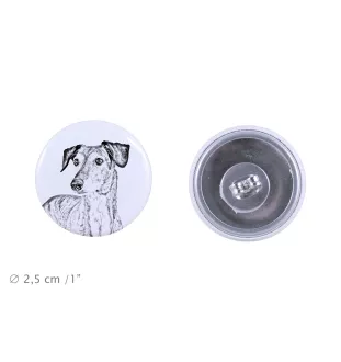 Saluki, Lévrier persan - boucles d'oreilles uniques avec un chien, votre animal de compagnie sur un porte-clés, marque propre Art-Dog