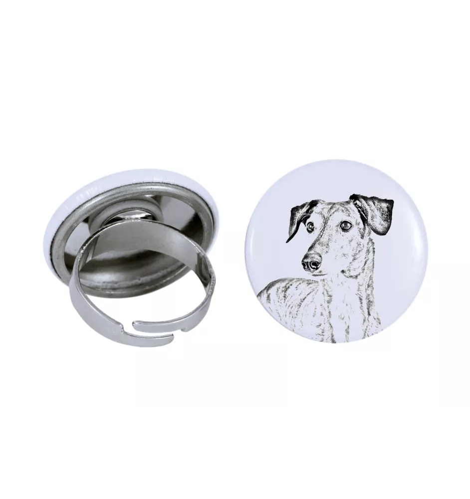 Saluki, Persischer Windhund - Damen Schmuck mit dem Bild eines Hundes, handgefertigtes Produkt, Möglichkeit, Ihr eigenes Foto hinzuzufügen, Marke Art-Dog