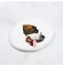 St. Bernard, Saint Bernard, Alpine Mastiff, Bernhardiner - a plate with a geometric design and the brand name Art-Dog