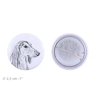Chart perski, Saluki I przypinka z psem mała Art-Dog