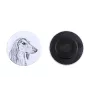 Saluki, Lévrier persan I - aimant avec un œil de chien, exceptionnellement léger, aimant puissant, produit fabriqué à la main par la marque Art-Dog