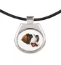 Saint-bernard, Chien Du Mont Saint-Bernard - collier avec une photo et un motif géométrique de la marque Art-Dog