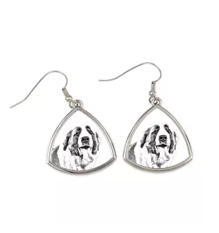 St. Bernard, Saint Bernard, Alpine Mastiff, Bernhardiner - dog earrings, hanging earrings with a picture, personalized jewelry with Art-Dog brand print