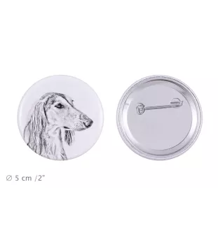 Saluki, Lévrier persan I - badge avec votre chien, ajoutez votre propre photo, marque Art-Dog
