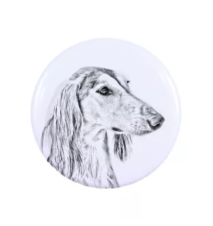 Saluki, Lévrier persan I - badge avec votre chien, ajoutez votre propre photo, marque Art-Dog
