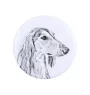 Saluki, Persischer Windhund I - Anstecknadel mit Ihrem Hund, fügen Sie Ihr eigenes Foto hinzu, Marke Art-Dog