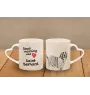 St. Bernard, Saint Bernard, Alpine Mastiff, Bernhardiner - cup with a dog, adorable cup with a heart-shaped handle, universal gift from the Art-Dog brand