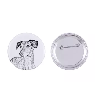 Saluki, Persian Greyhound, Arabian hound, Gazelle hound - pin with your dog, add your own photo, Art-Dog brand