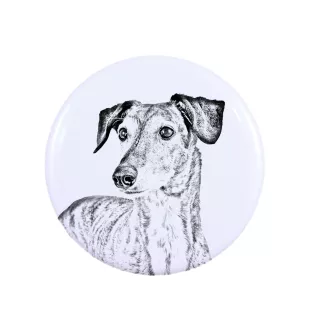 Saluki, Lévrier persan - badge avec votre chien, ajoutez votre propre photo, marque Art-Dog