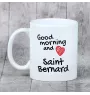 St. Bernhardshund, Bernhardiner - Tasse mit Hund, Tasse mit Bild, personalisiertes Geschenk der Marke Art-Dog
