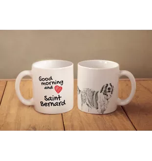 St. Bernhardshund, Bernhardiner - Tasse mit Hund, Tasse mit Bild, personalisiertes Geschenk der Marke Art-Dog