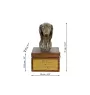 Saluki, Lévrier persan - urne pour les cendres du chien avec une statuette, petite urne pour chien, urne personnalisée avec le buste du chien de la marque Art-Dog