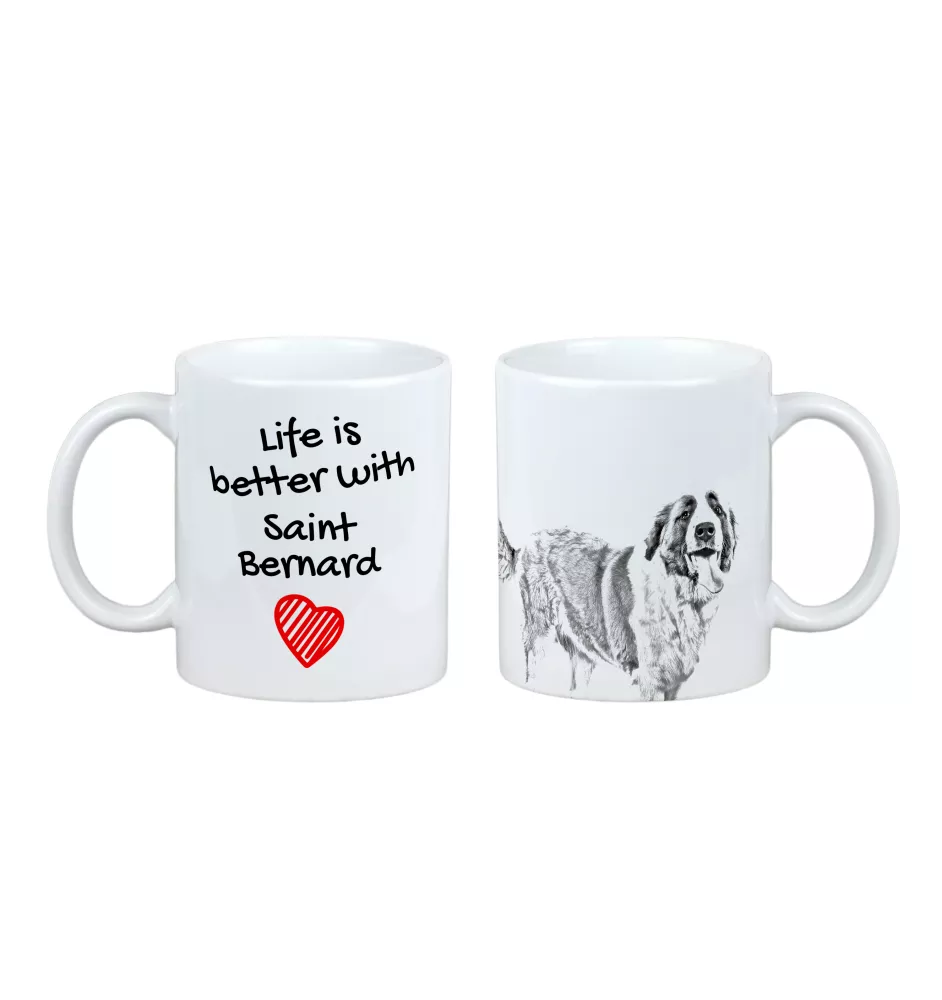 Saint-bernard, Chien Du Mont Saint-Bernard - tasse avec chien, tasse avec photo, cadeau personnalisé de la marque Art-Dog