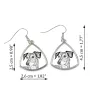 Saluki, Persian Greyhound, Arabian hound, Gazelle hound - dog earrings, hanging earrings with a picture, personalized jewelry with Art-Dog brand print