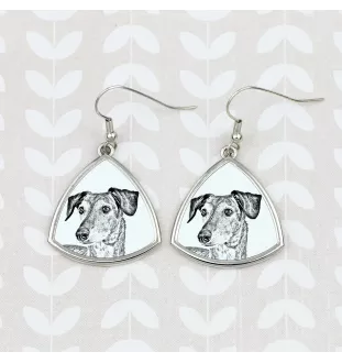 Saluki, Persian Greyhound, Arabian hound, Gazelle hound - dog earrings, hanging earrings with a picture, personalized jewelry with Art-Dog brand print