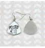 Saluki, Persian Greyhound, Arabian hound, Gazelle hound - dog earrings, hanging earrings with a picture, personalized jewelry with Art-Dog brand print