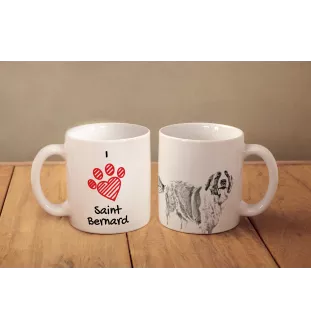 St. Bernhardshund, Bernhardiner - Tasse mit Hund, entzückende Tasse mit Grafik, Geschenk mit Ihrem Foto von der Marke Art-Dog