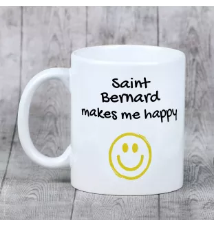Saint-bernard, Chien Du Mont Saint-Bernard - tasse avec chien, une tasse joyeuse pour les amoureux des chiens, un cadeau personnalisé de la marque Art-Dog