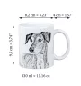 Saluki, Lévrier persan - tasse avec chien, une tasse joyeuse pour les amoureux des chiens, un cadeau personnalisé de la marque Art-Dog