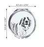 Saint-bernard, Chien Du Mont Saint-Bernard - miroir de poche avec chien, miroir personnalisé pour sac à main, miroir compact avec impression de la marque Art-Dog