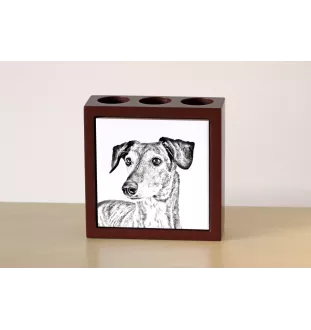 Saluki, Lévrier persan - porte-stylo avec chien, organiseur de bureau avec impression, décoration de bureau personnalisée de la marque Art-Dog