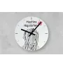 Saluki, Persian Greyhound, Arabian hound, Gazelle hound - wall clock with a dog, shelf clock with a print, personalized home decoration from the Art-Dog brand