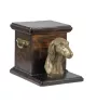 Saluki, Persian Greyhound, Arabian hound, Gazelle hound - urn for dog ashes with a statuette, elegant urn for a dog, unique urn with a bust of a dog by Art-Dog brand