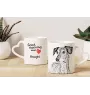 Saluki, Lévrier persan - tasse avec chien, une tasse adorable avec une anse en forme de cœur, un cadeau universel de la marque Art-Dog