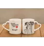 Saluki, Persian Greyhound, Arabian hound, Gazelle hound - cup with a dog, adorable cup with a heart-shaped handle, universal gift from the Art-Dog brand
