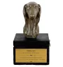 Saluki, Persian Greyhound, Arabian hound, Gazelle hound - an urn with an engraving and a sculpture of a dog, a handmade product by the Art-Dog brand.