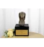 Saluki, Persian Greyhound, Arabian hound, Gazelle hound - an urn with an engraving and a sculpture of a dog, a handmade product by the Art-Dog brand.