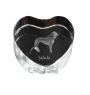 Saluki, Lévrier persan I - une photo de chien dans un cristal, un cœur en cristal, un cadre photo exceptionnel de la marque Art-Dog